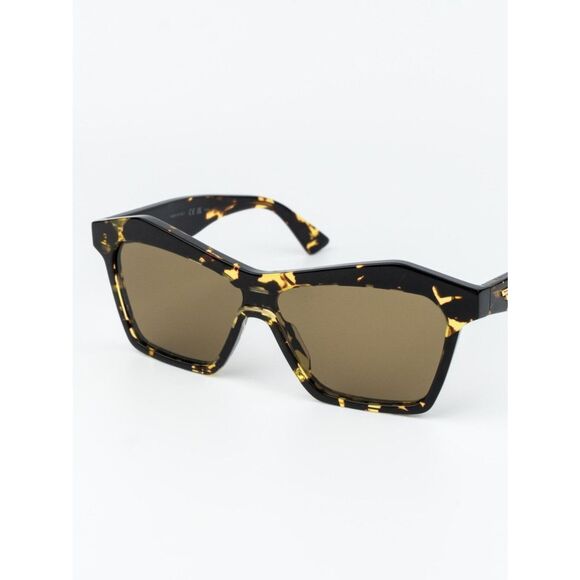 Bottega Veneta Women Sunglasses Havana Brown Shield BV1093S 002 BRAND NEW main image 7